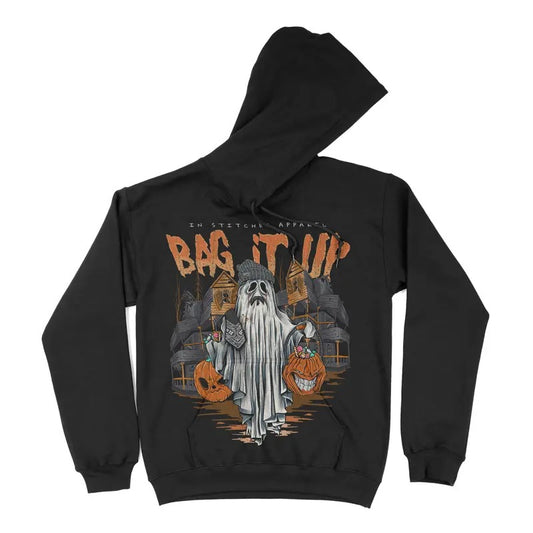 Bag It Up - Premium Fleece Hoodie, Super Soft Hoodie, Halloween Hoodie Pull Over