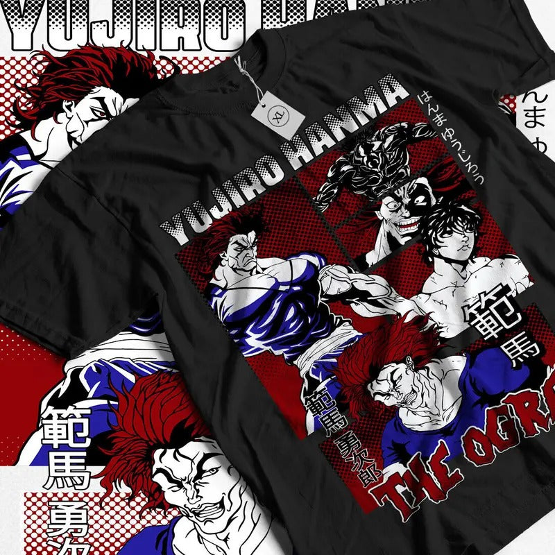 Baki the Grappler T-Shirt S-4XL Hajime No Ippo Kamogawa Boxing Gym Ippo Baki Shirt