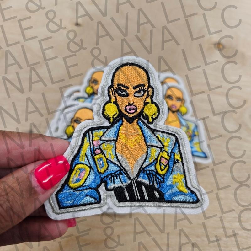 Bald Head Baddie Hat Patch (1 Patch)