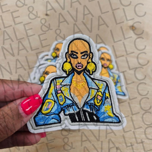 Bald Head Baddie Hat Patch (1 Patch)