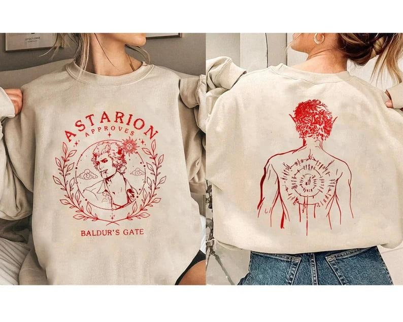 Baldurs Gate 3 Adventure Awaits Sweatshirt, Astarion High Elf Sweatshirt, Astarion Rogue Merch Sweat, I Can Fix Him,...