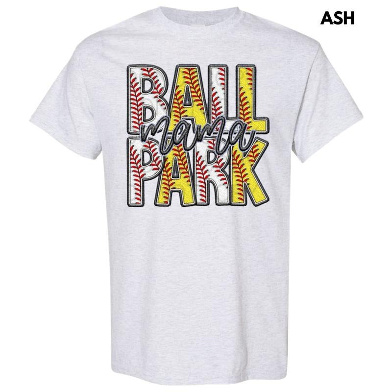 Ball Park Mama Gildan Short Sleeve T-Shirt Hoodie, Sweatshirt | DripVista.com