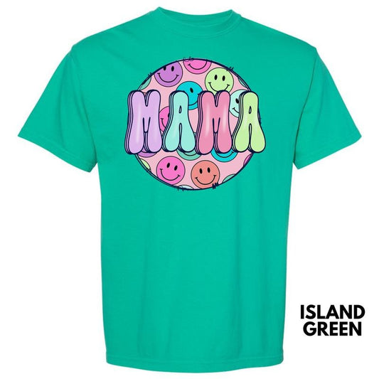 Balloon Letter Mama Comfort Colors T-Shirt 'NLB'