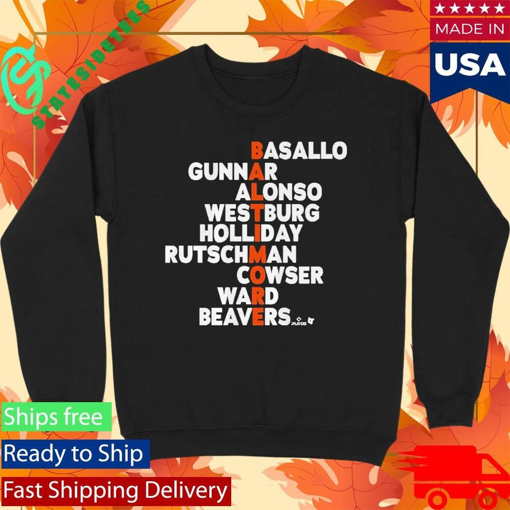 Baltimore Baseball Names 2026 Shirt