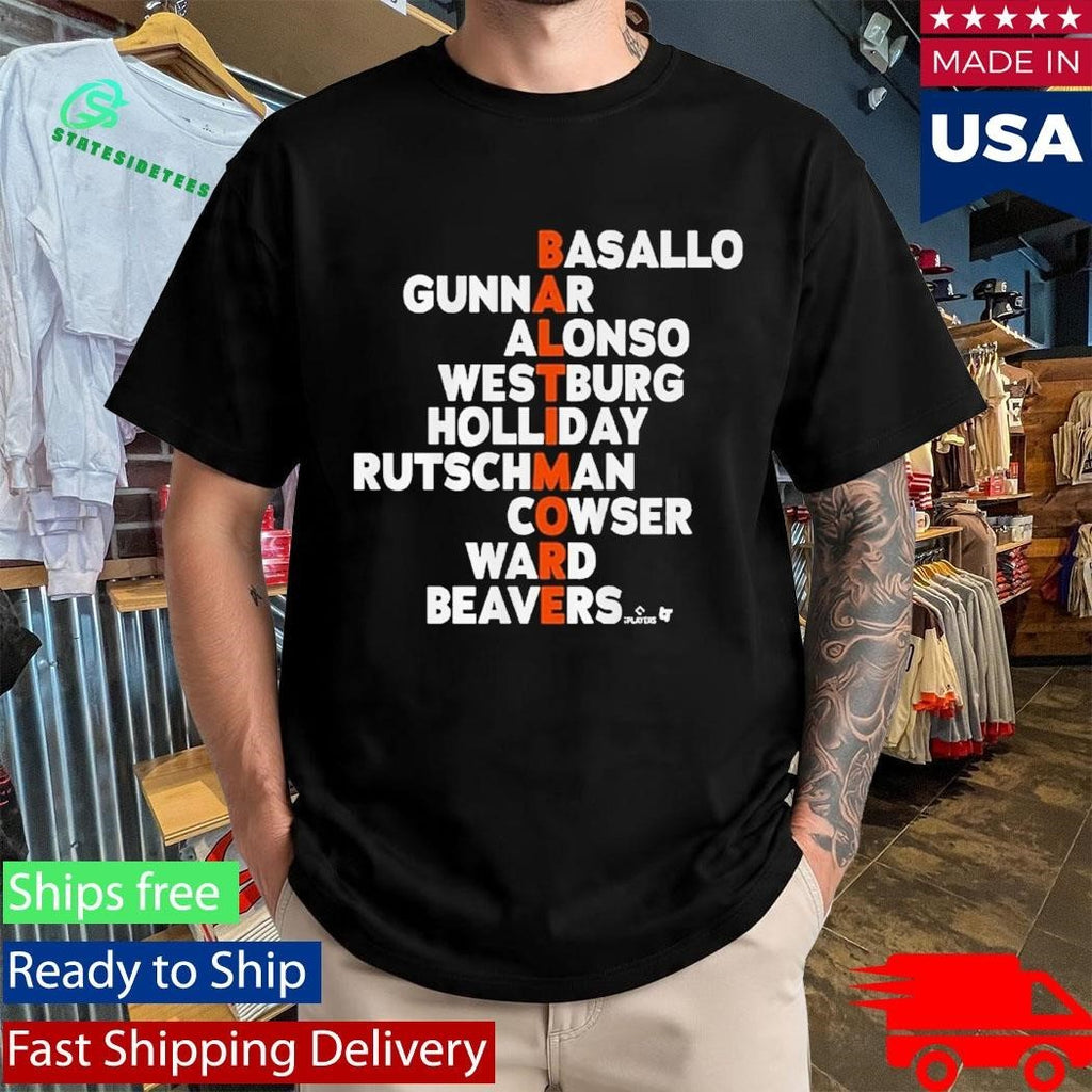 Baltimore Baseball Names 2026 Shirt