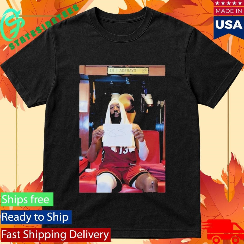 Bam Adebayo 500 Level Miami HEAT 83 Points Moments Shirt