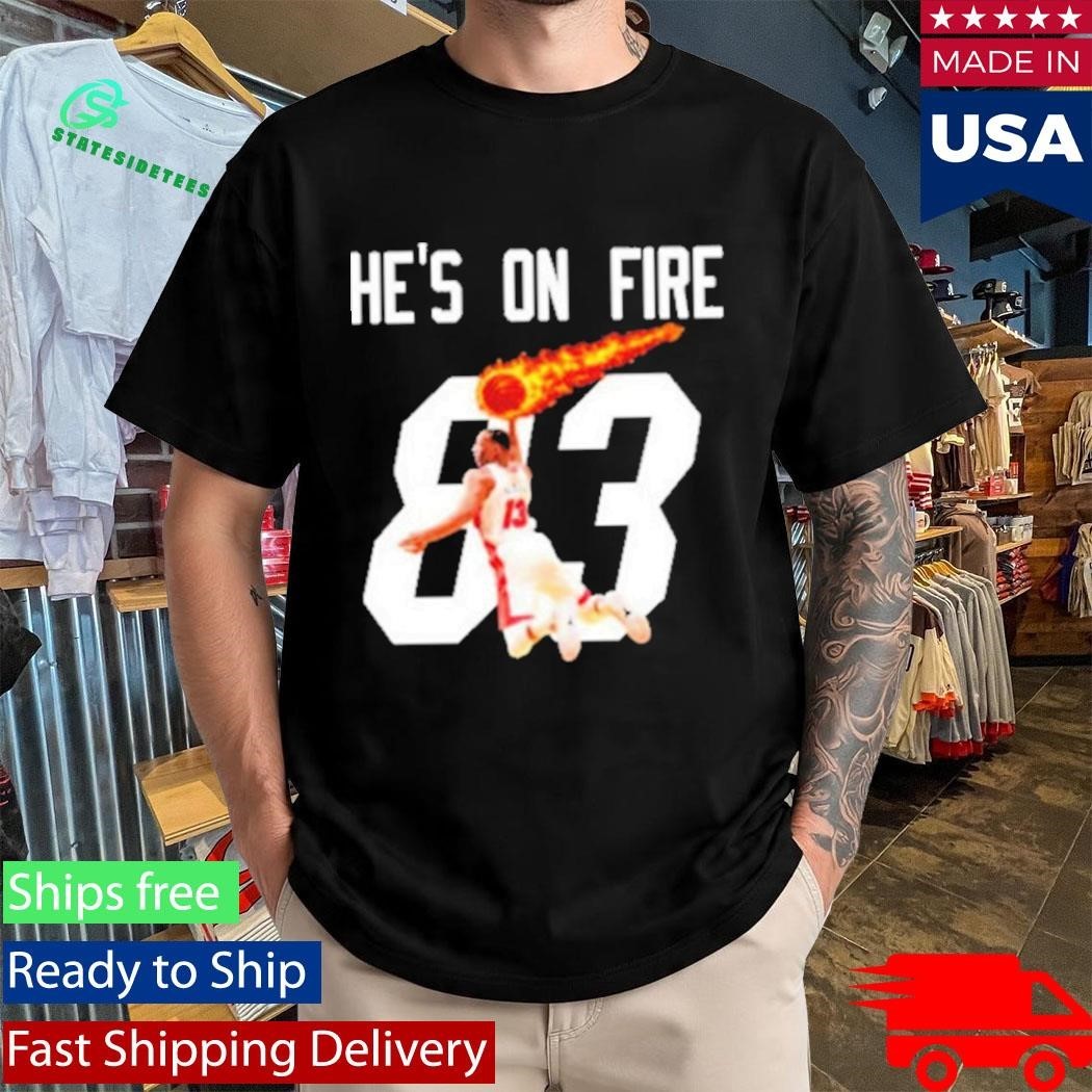 Bam Adebayo 83 Points He’s On Fire Shirt