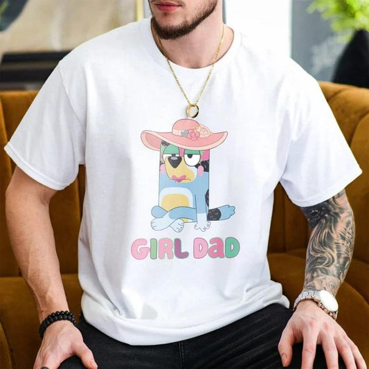 Bandit Girl Dad Shirt Bluey Shirt, Bluey Shirt, Bingo Shirt, Bluey and Bingo, Fathers day shirt, Bingo Heeler, Gift, Gift Shirt, Bluey Gift Shirt, Bluey Family Shirt