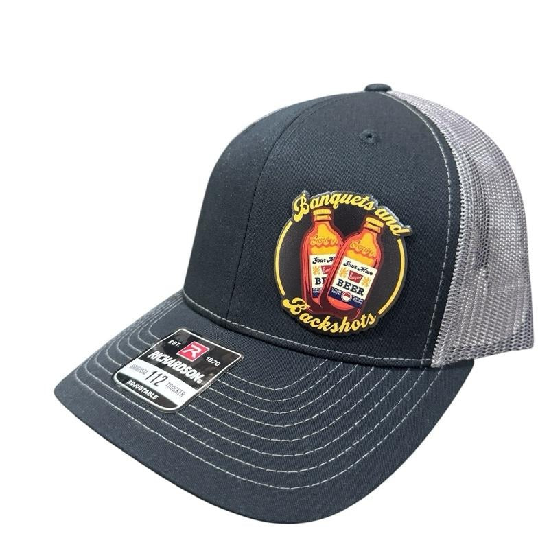 Banquets and Backshots Richardson 112, FlexFit, Golfhats, Flatbills T-Shirts, Hoodie, Sweatshirt | DripVista.com