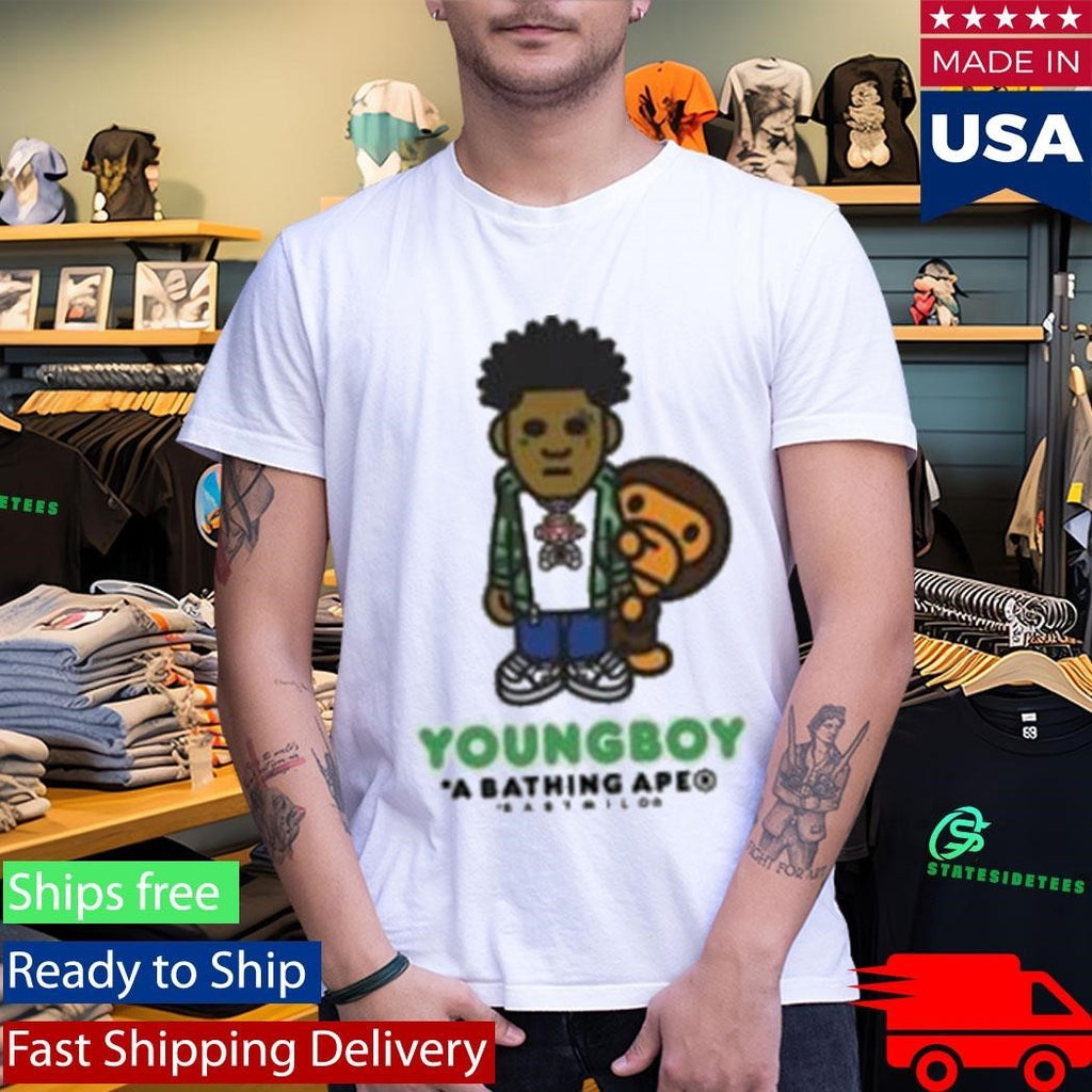 Bape X Youngboy Never Broke Again Milo Shirt