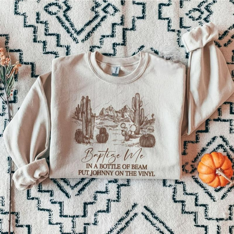 Baptize Me Sweatshirt, western clothing hoodies, western outfits women, western tops T-Shirts | DripVista.com