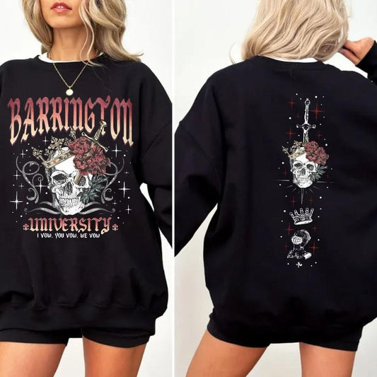 Barrington University Shirt Sweatshirt, The Ritual Merch, Shantel Tessier Dark Romance, Smut Books Shirt, Ryat Archer, Book Lover Unisex Pullover Tee