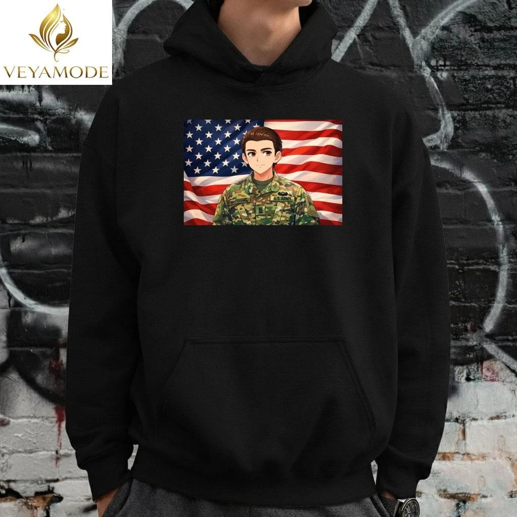 Barron Trump military service anime tee