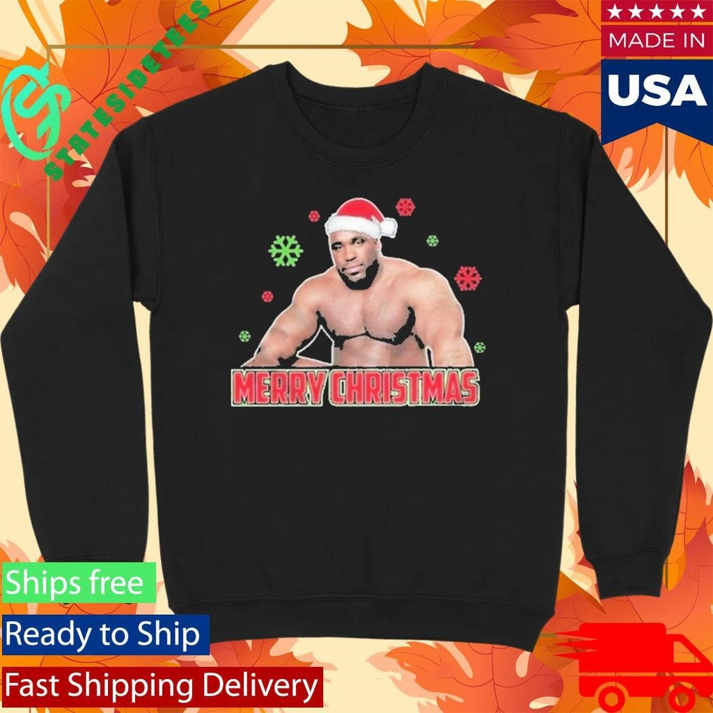 Barry Wood Meme Well Endowed Man Santa Hat Shirt