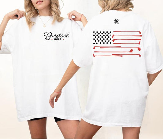 Barstool-Golf Flag Pocket T-Shirt, Gift For Her, Gift For Him