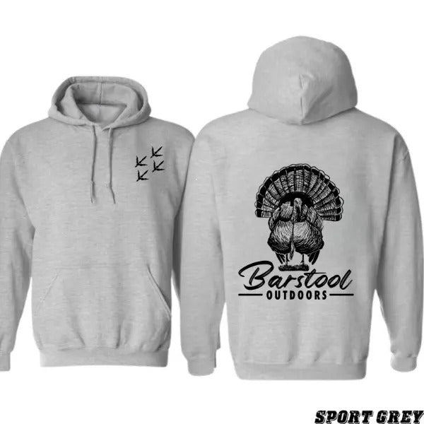 Barstool Outdoors Turkey Hunting Season Unisex 2 Sided TShirt Hoodie, Barstool Outdoors Hunting Season Hoodie
