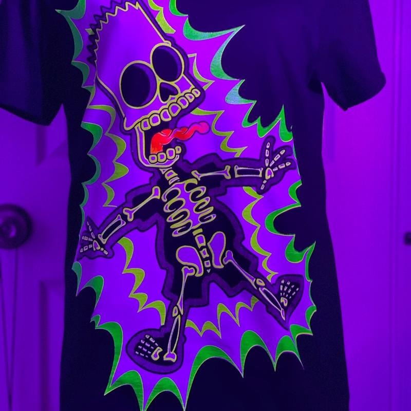 Bart t-shirt Casual Cotton Black Menswear