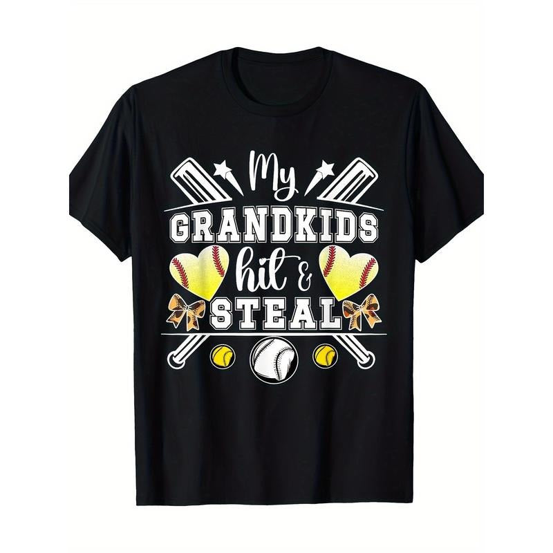 Baseball And Softball 220g 100% Cotton T-shirt made in usa