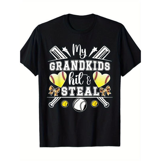 Baseball And Softball 220g 100% Cotton T-shirt made in usa