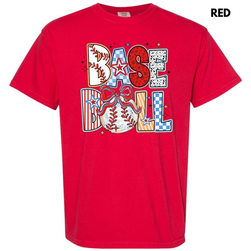 Baseball Crazy Pattern Comfort Colors T-Shirt 'NLB' Hoodie, Sweatshirt | DripVista.com