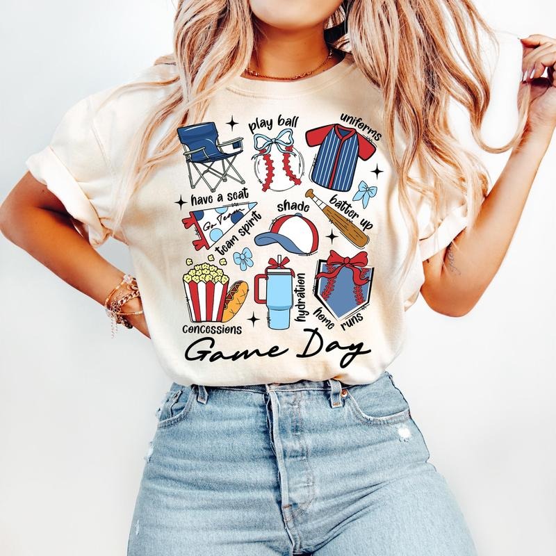 Baseball Game Day T-Shirt, Baseball Coquette Shirt, Baseball Mama T-Shirt, Hey Batter Batter Swing, Ballpark Mama