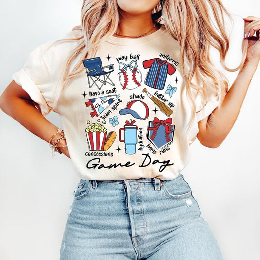 Baseball Game Day T-Shirt, Baseball Coquette Shirt, Baseball Mama T-Shirt, Hey Batter Batter Swing, Ballpark Mama