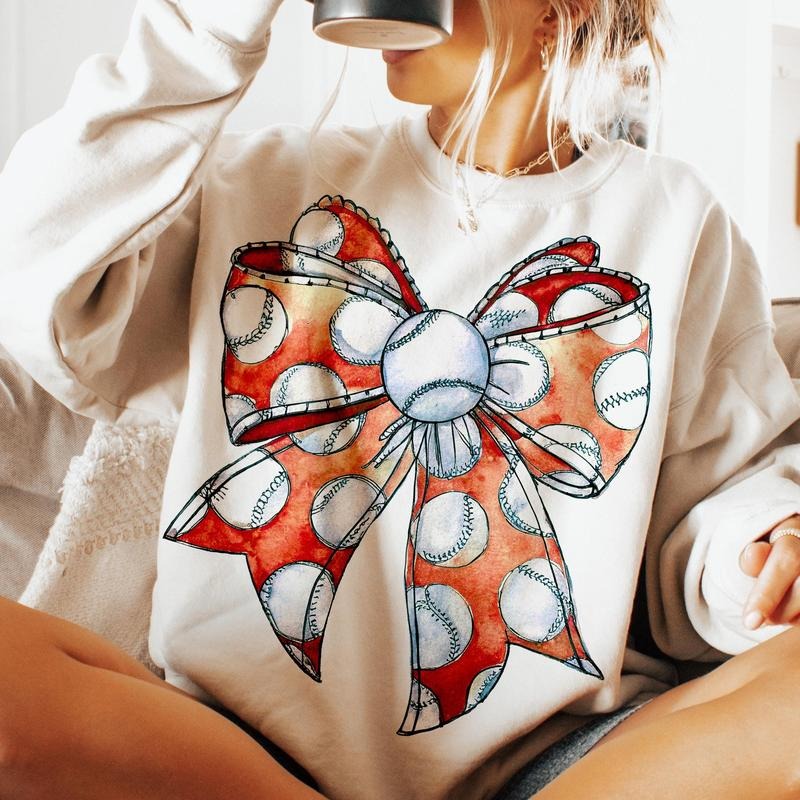 Baseball Girly Bow Shirt, Baseball Mama Shirt, Baseball Shirt, Baseball Coquette Shirt, Game Day Baseball Bow Shirt, Cheer Baseball Shirt