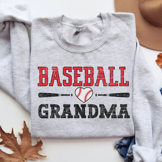 Baseball Grandma Sweatshirt, Ladies Baseball Sweater, Grandma Baseball Sweatshirt, Gift for Baseball Grandma, Grandma Baseball Gifts