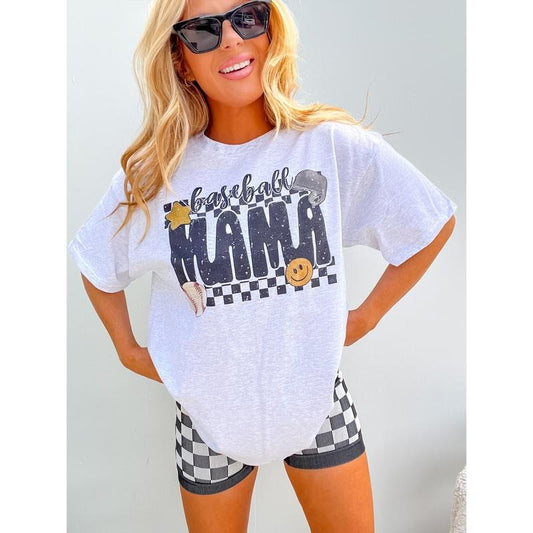Baseball Mama Graphic Top