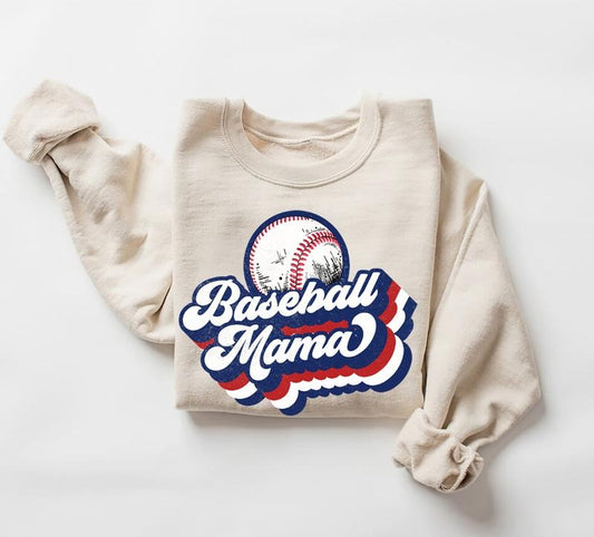 Baseball Mama Sweatshirt, Baseball Mom Sweatshirt Womenswear Hoodie Sweaters Tops