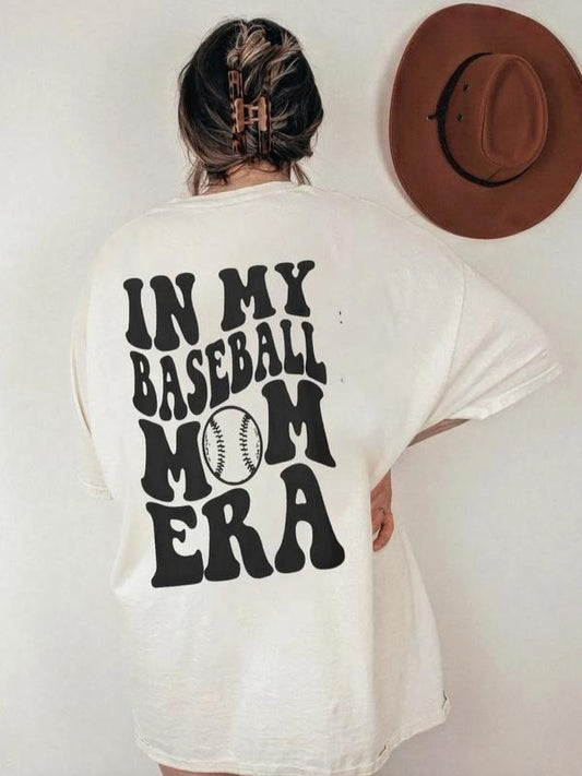 Baseball Mom Era Tee,  Baseball Boy TShirt, Baseball Lover Gift, Game Day Shirt, Sport Lover Gift Womenswear Top