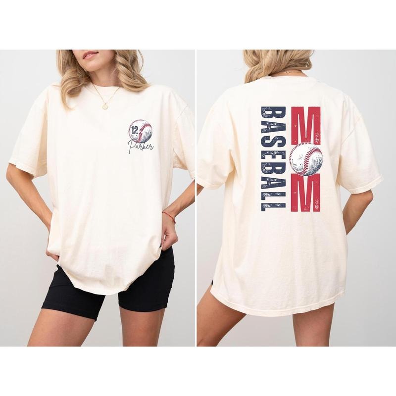 Baseball Mom Shirt Mom Baseball Shirt Baseball Mama Shirts Baseball Mom Gifts Mama Baseball Shirt Personalized Baseball Mom Tee Shirt