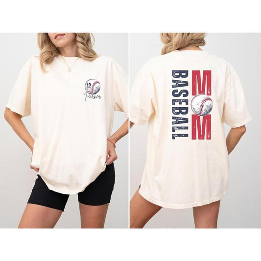 Baseball Mom Shirt Mom Baseball Shirt Baseball Mama Shirts Baseball Mom Gifts Mama Baseball Shirt Personalized Baseball Mom Tee Shirt