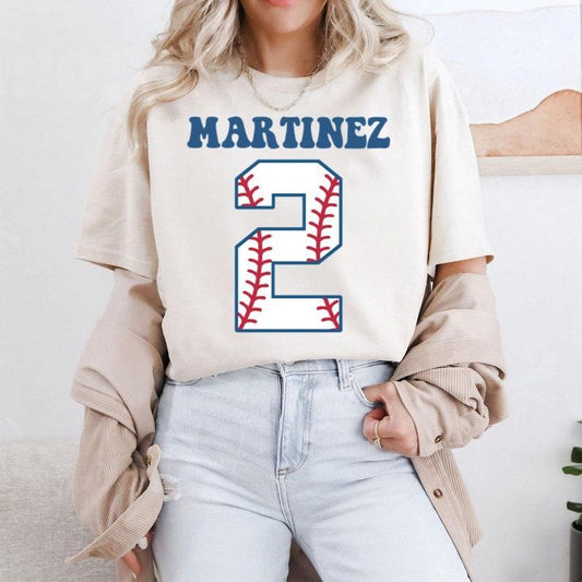 Baseball Mom Shirt, In My Baseball Mom Era Shirt, Sports Mom Shirt, Game Day, Baseball Name and Number Shirt, Baseball Tee, Mom Shirt 2