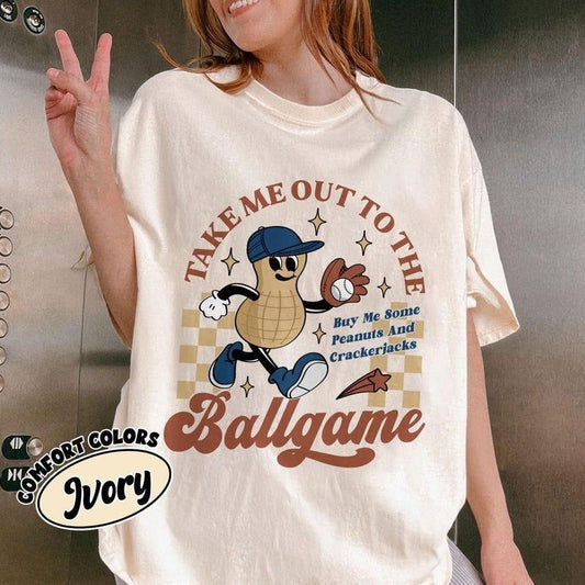Baseball Mom Take Me Out To The Ballgame Comfort Colors Shirt, Funny Baseball Mom Shirt, Baseball Season Tee, Game Day Apparel, Sport Mom