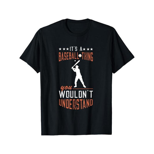 Baseball Player Thing Softball Batting Baserunning Baseball T-Shirt Men's T-shirt Funny pattern, Casual and comfortable round neck cotton short sleeve, four seasons can wear 220g made in usa