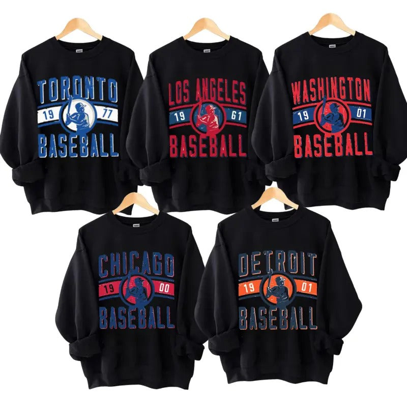 Baseball Shirt, Vintage Baseball Crewneck Sweatshirt_ T-Shirt, Retro Baseball Shirt, Game Day Shirt, Gif For Fan men's  sweatshirts