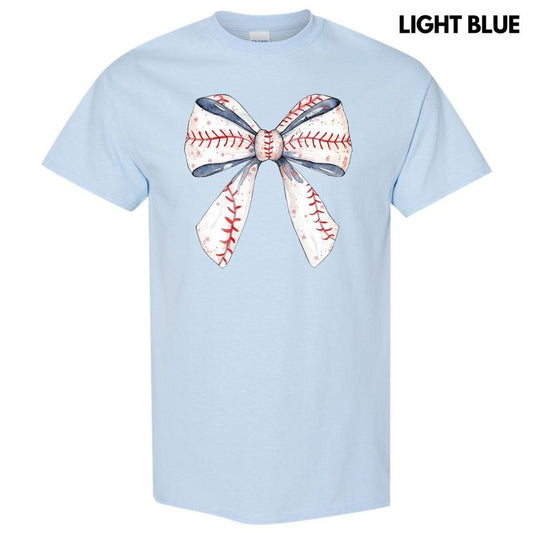 Baseball Sketched Bow Gildan Short Sleeve T-Shirt 'NLB'