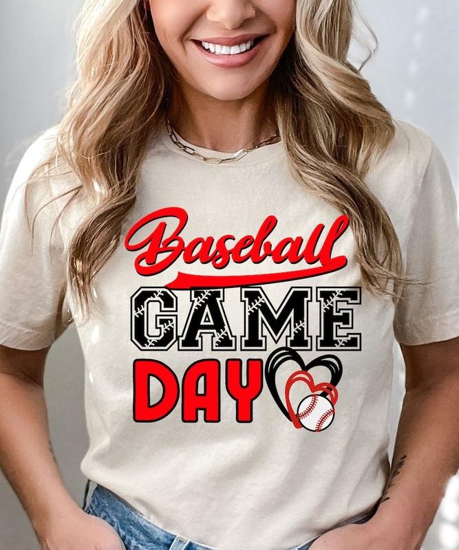 Baseball game day Tshirt, Sports parent shirt, Baseball mama shirt, Heart baseball t-shirt Hoodie, Sweatshirt | DripVista.com