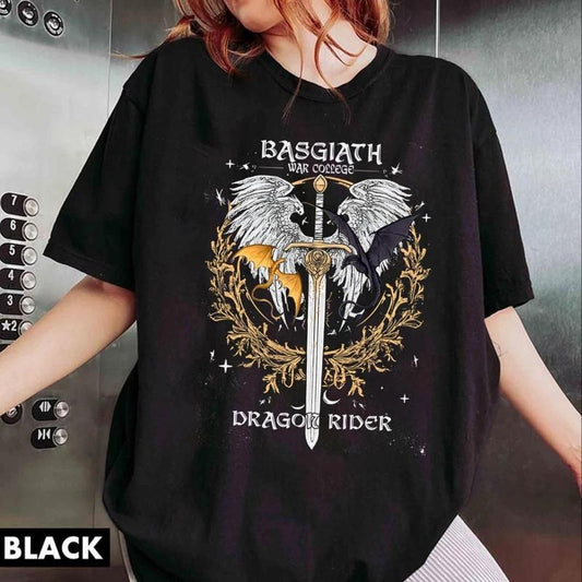 Basgiath War College Book Tee, Dragon Rider Tee, Fantasy Bookish Shirt, Book Lover Shirt, Bookworm Shirt, Book Shirt, Bookish War