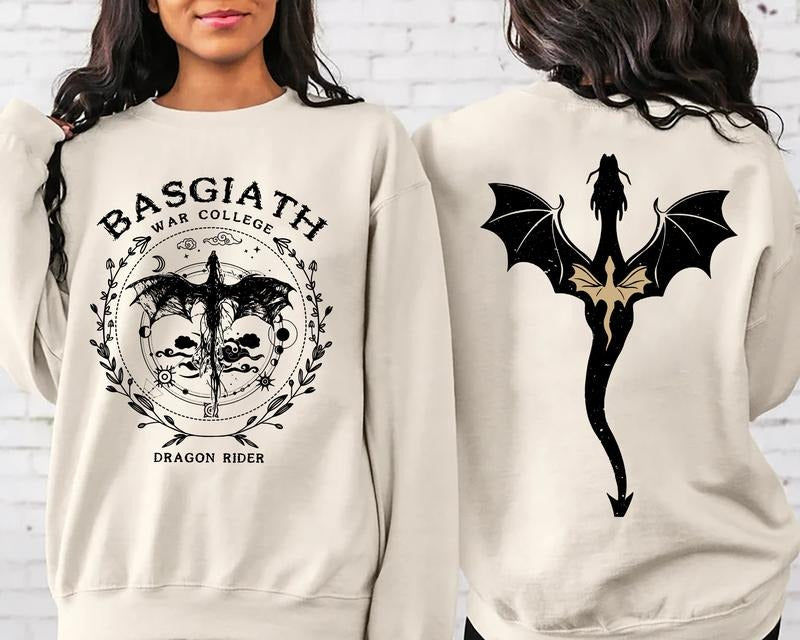 Basgiath War College Gift Classic T-Shirt with Crew Neck and Long Sleeves