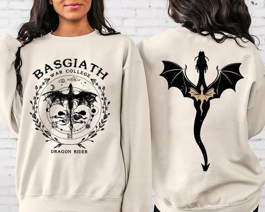Basgiath War College Gift Classic T-Shirt with Crew Neck and Long Sleeves