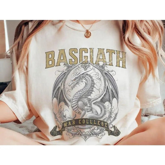 Basgiath War College Shirt, Fourth Wing Shirt, Dragon Rider Shirt, Rebecca Yoros, Fourth Wing, Violet Sorrengail, Fantasy Book