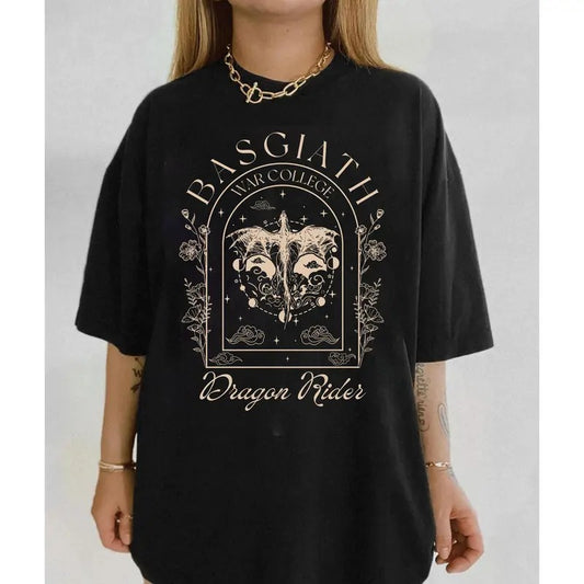 Basgiath War College Shirt, Fourth Wing Shirt, Dragon Rider Shirt, Rebecca Yoros, Fourth Wing, Violet Sorrengail, Fantasy Shirt, Reader Gift