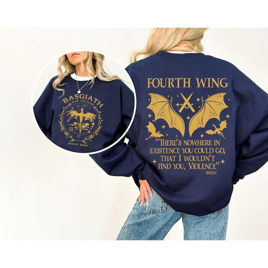 Basgiath War College Shirt, Fourth Wing Shirt, Dragon Rider Violet Sorrengail Xaden Riorson Fantasy Bookish, Empyrean