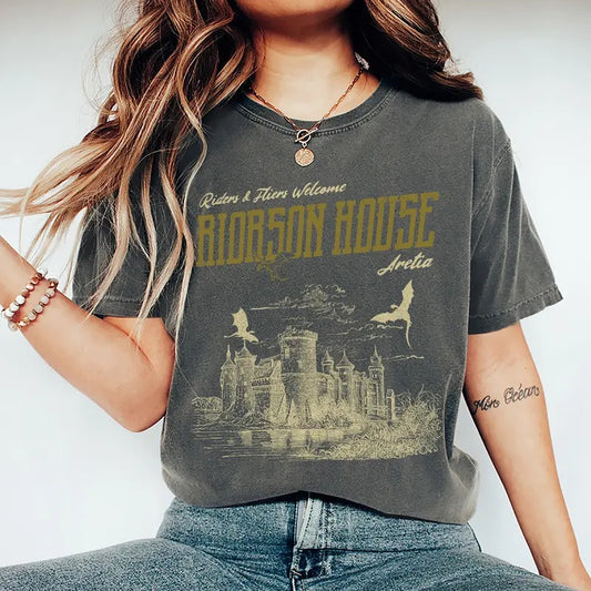 Basgiath War College Shirt, Fourth Wing Sweatshirt, Fourth Wing Merch Riorson, Xaden Riorson House Tee