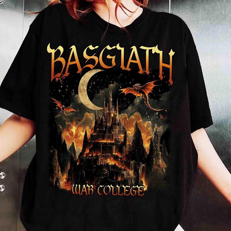 Basgiath War College Shirt, Fourth Wing Tee, Dragon Rider Shirt, Fourth Wing Riders Quadrant, Trendy Book Merch, Bookish Gift