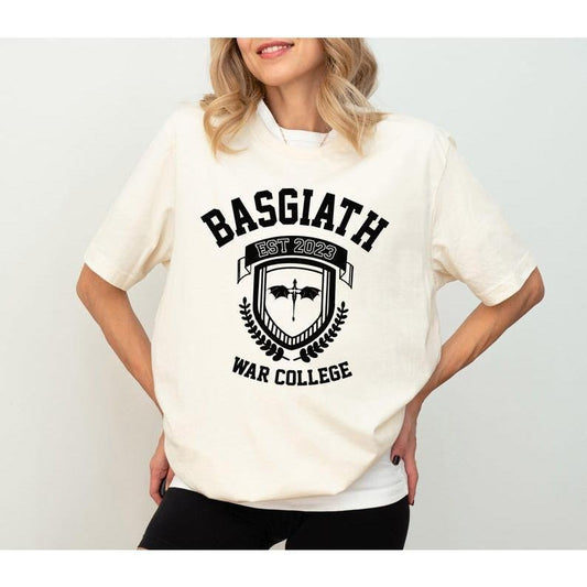 Basgiath War College Shirt, Fourth Wing Tee, Dragon Rider, Riders Quadrant, Violet Sorrengail, Xaden Riorson, Fantasy reader,Bookish Shirt