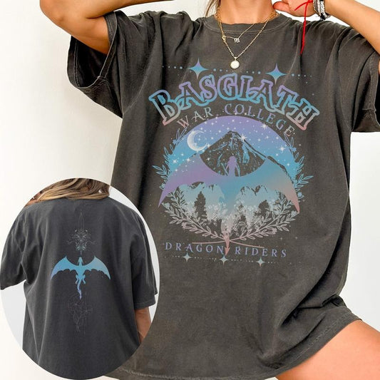 Basgiath War College Shirt, Fourth Wing, Iron Flame T-Shirt, Dragon Rider Merch, Rebecca Yarros Apparel, Book Lover Gift,