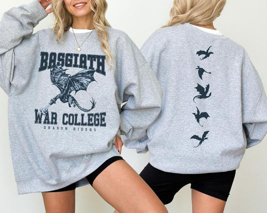 Basgiath War College Sweatshirt, Basgiath 2 Sided Tee, Dragon Riders Tee, Fly Or Die Tee, Riders Quadrant Tee, Fourth Wing Tee